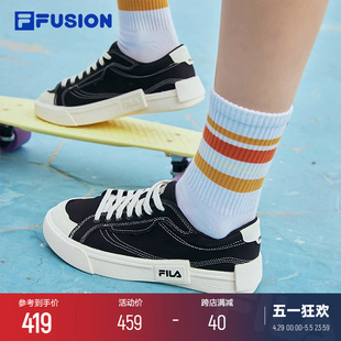 休闲板鞋 运动鞋 女鞋 FILA 男鞋 FUSION斐乐官方POP复古帆布鞋