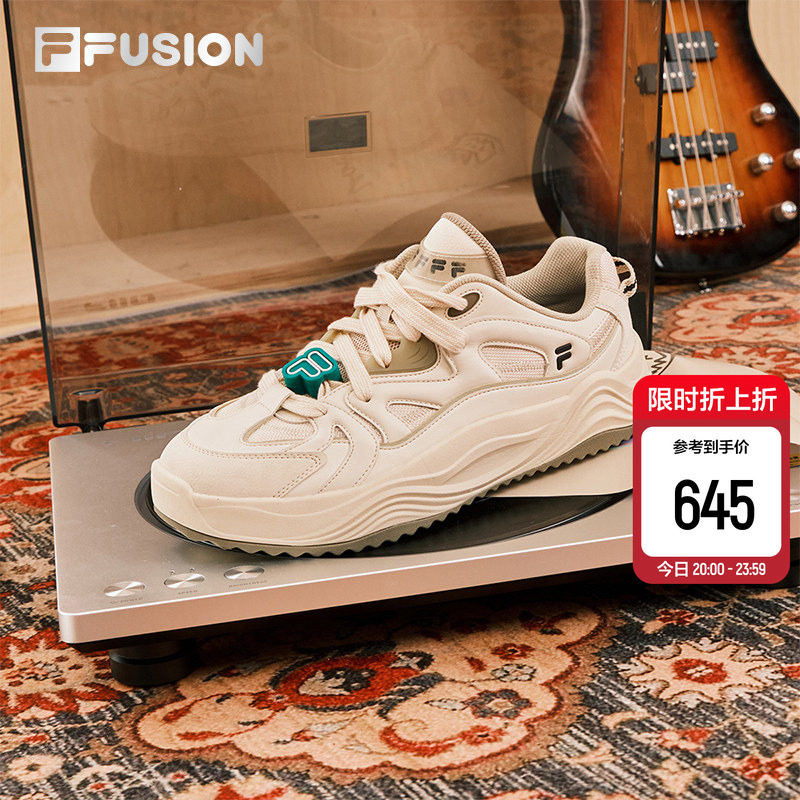 旋律鞋丨章昊同款 FILA FUSION斐乐潮牌男鞋厚底板鞋新款