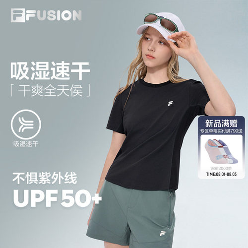 FILAFUSION斐乐女子短袖T