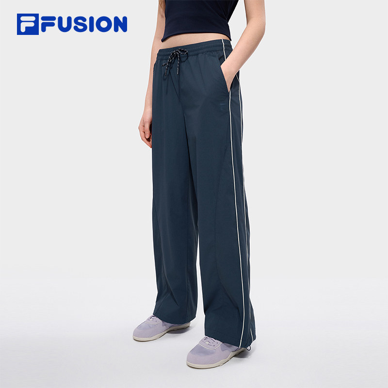 田曦薇同款FILA FUSION斐乐潮牌长裤女2026夏季新款防