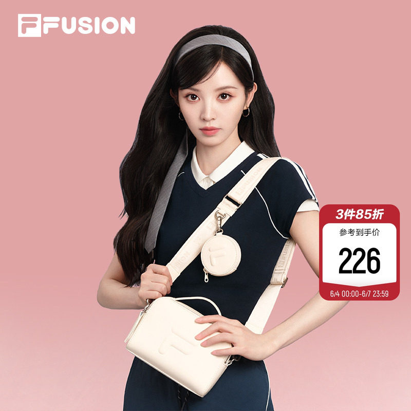 田曦薇同款|FILA FUSION斐乐包包挎包2026新款相机包单肩包斜挎包
