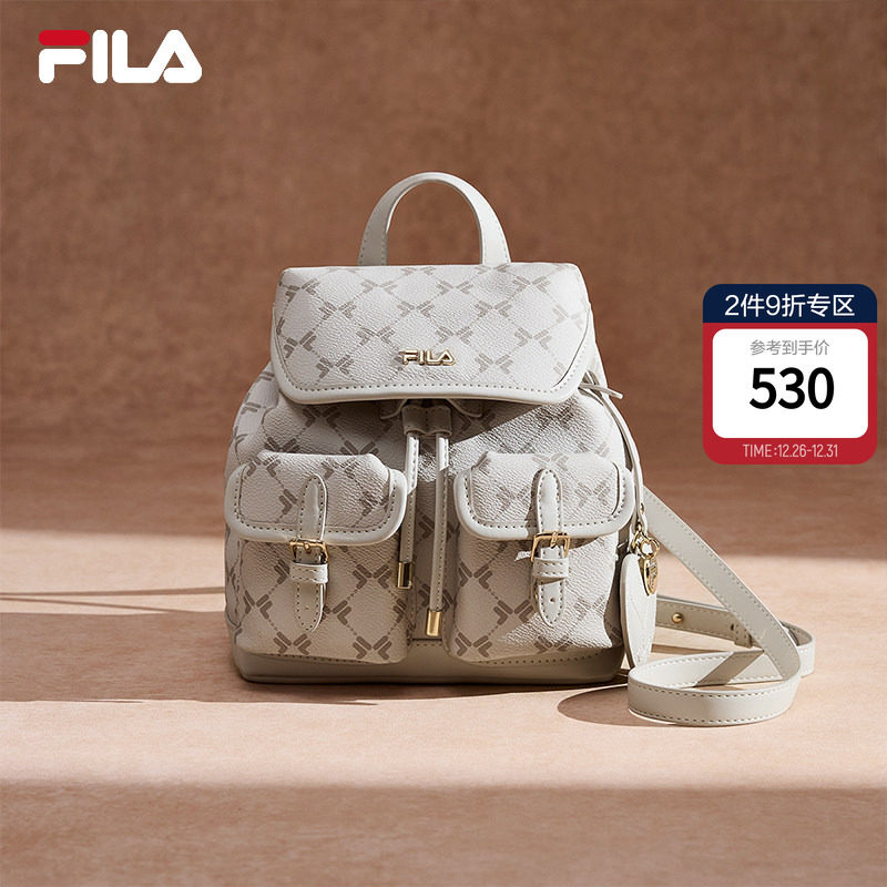 背包|FILA 斐乐官方女包2026春季新款休闲出游双肩包小书包