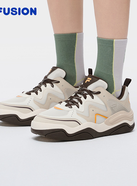 KICK 3丨章昊同款 FILA FUSION斐乐情侣板鞋夏季新款男鞋透气女鞋