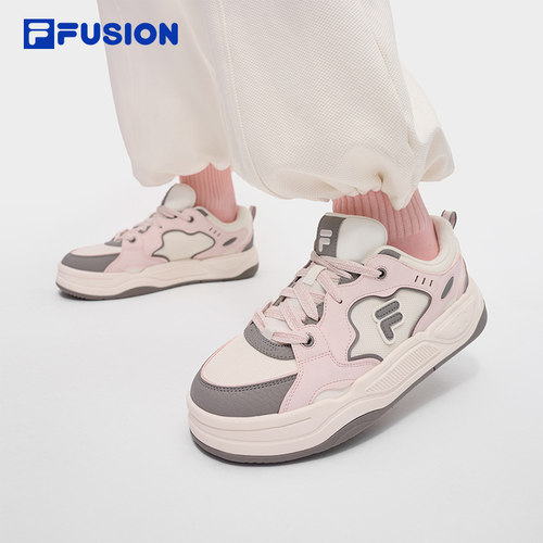 FILA FUSION斐乐潮牌女鞋BANK II DX SO滑板生活鞋2025冬新款板鞋