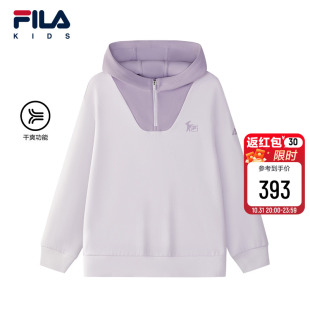 新款 儿童卫衣2025冬季 女大童透气户外运动上衣 KIDS斐乐童装 FILA