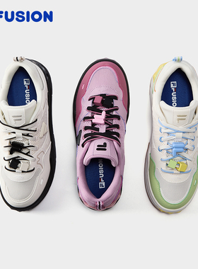 FILA FUSION斐乐潮牌硬糖滑板鞋女2025夏季新款运动鞋粉色女鞋子