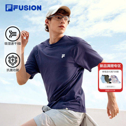 FILAFUSION斐乐中性针织短袖衫