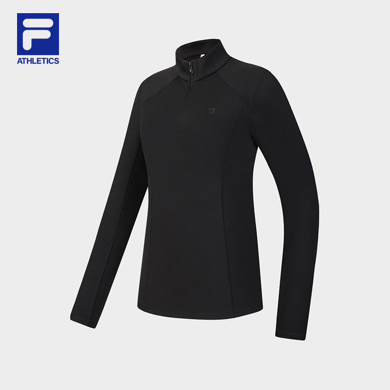 FILA 斐乐官方女子针织长袖衫2026春季新款健身运动保暖半拉链长T,运动服/休闲服装,运动T恤,淘宝优惠券,粉丝福利购,淘宝优惠卷
