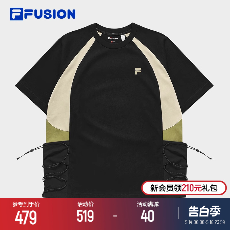 FILAFUSION斐乐男士针织短袖衫