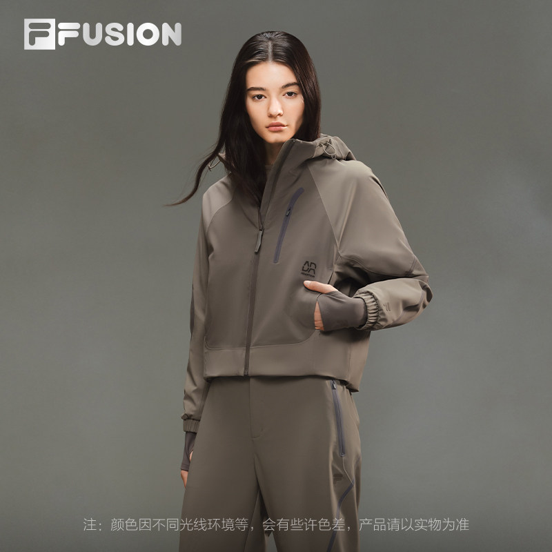 FILA FUSION斐乐潮牌棉服女2026春新款休闲拼色宽松保暖连帽外套,运动服/休闲服装,运动棉衣,淘宝优惠券,粉丝福利购,淘宝优惠卷
