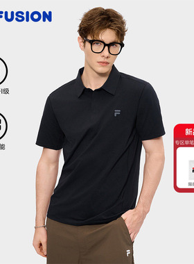 吸湿速干上衣|FILA FUSION斐乐官方男士26新款男装T恤短袖POLO衫