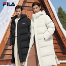面包服長款 寬松保暖運動外套 新款 FILA斐樂官方情侶羽絨服2025冬季