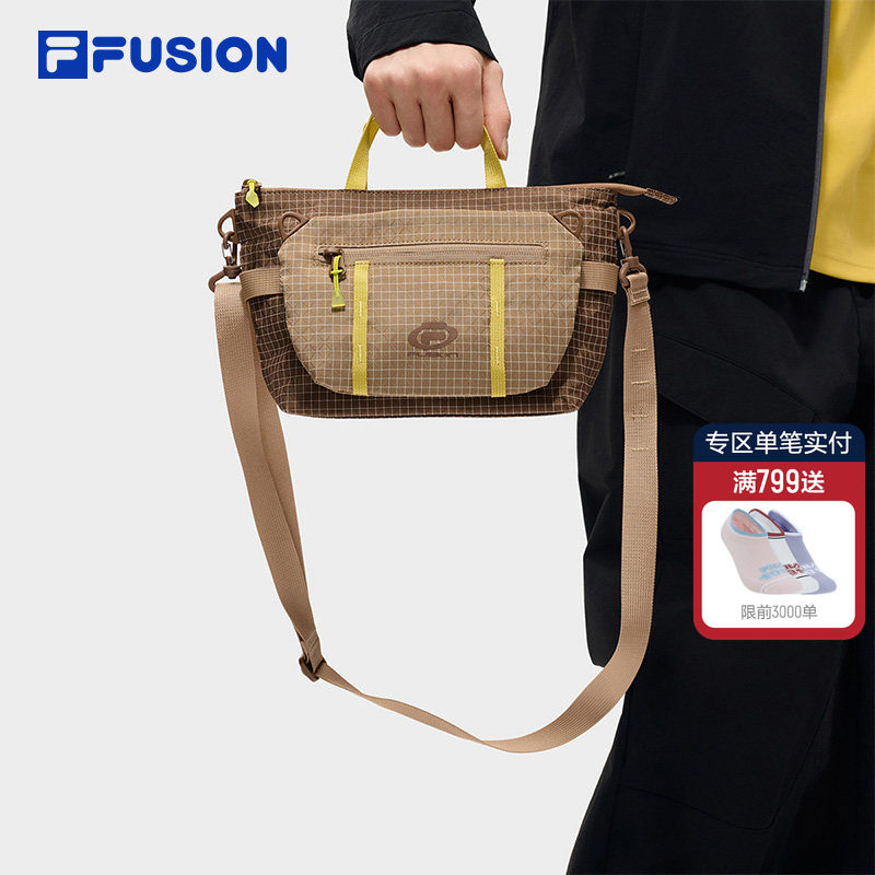 FILA FUSION斐乐包包男包挎包新款户外包单肩包斜挎包女包