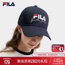 新款 时尚 棒球帽2024夏季 FILA斐乐官方情侣款 硬顶运动遮阳帽鸭舌帽