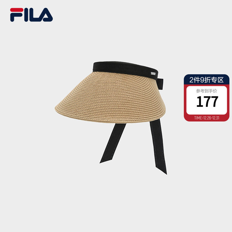 空顶帽|FILA 斐乐官方女帽百搭潮流防晒时尚休闲遮阳帽蝴蝶结草