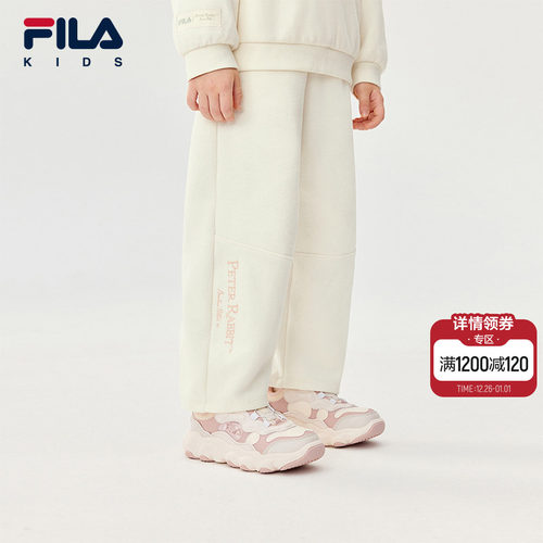 FILAKIDS斐乐女小童针织长裤