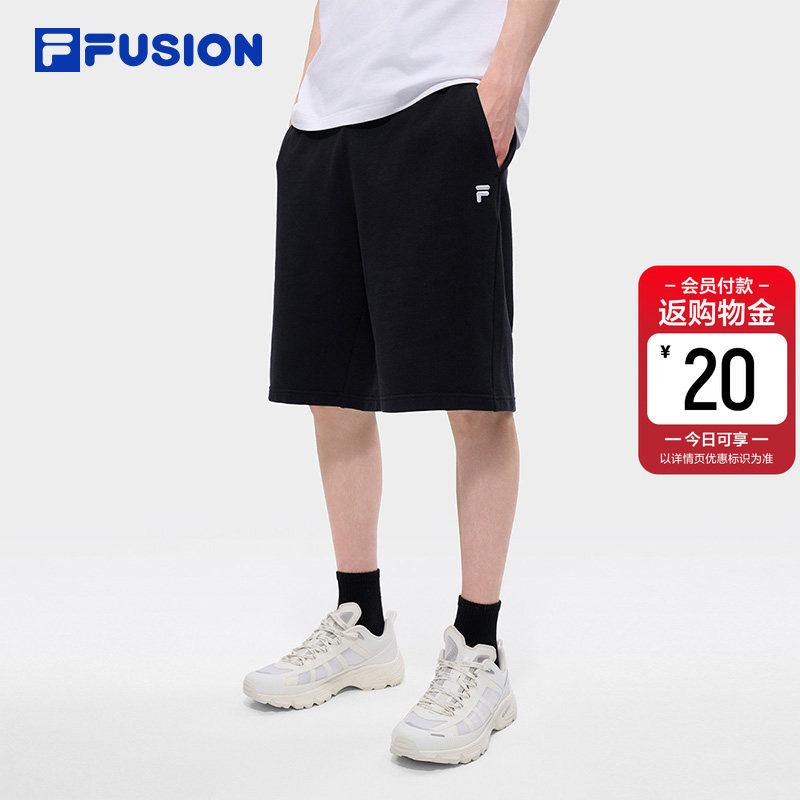 章昊同款FILA FUSION斐乐潮牌五分裤男2026夏季新款休