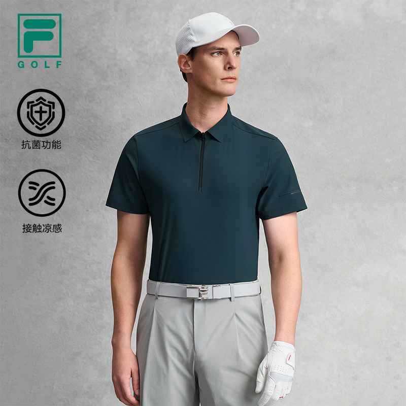 FILA 斐乐官方男子无境短袖POLO衫2026夏新款高尔夫运动