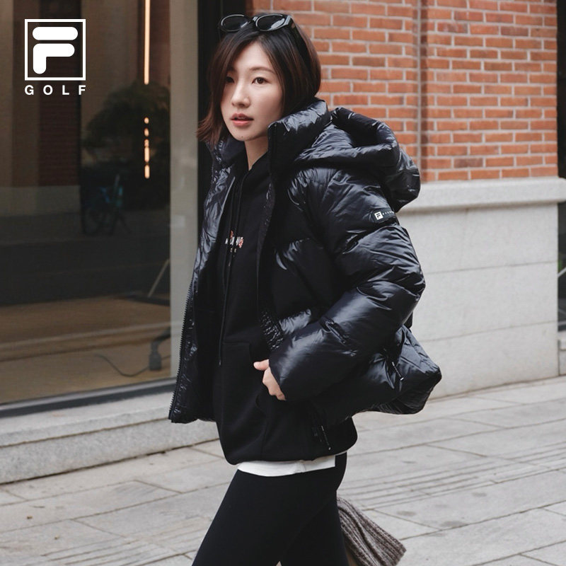鹅绒FILA飞羽斐乐女士轻量羽绒服2025冬新款宽松保暖运动外套