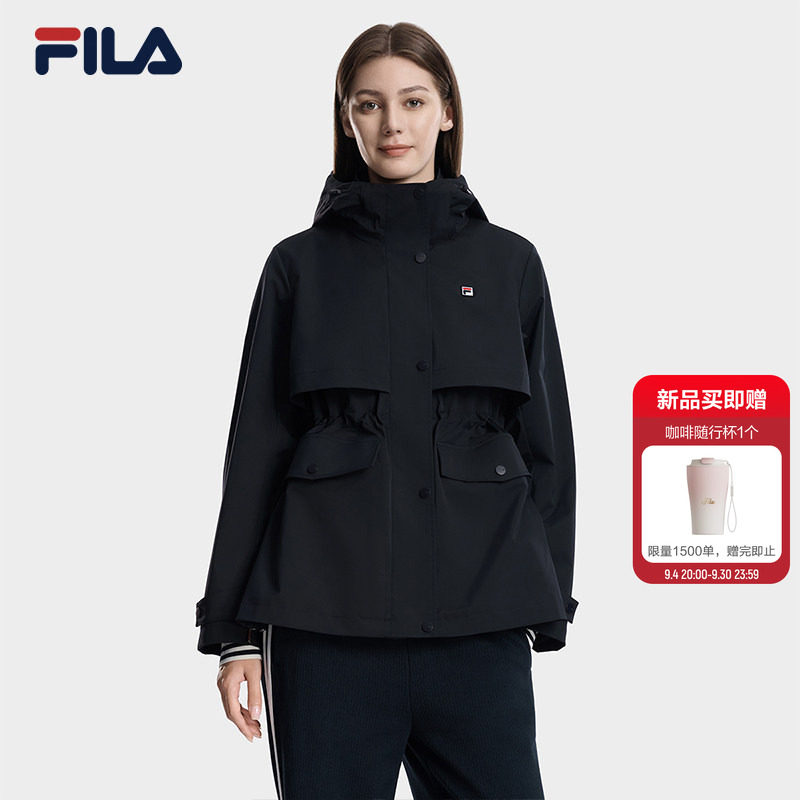 斐乐轻薄棉服│运动连帽保暖外套图片