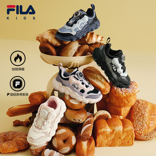 FILA KIDS斐乐童鞋儿童篮球鞋2025冬新款男女小童加绒保暖运动鞋