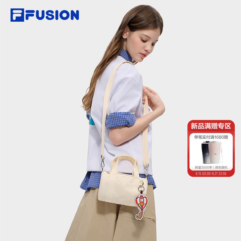 FILA FUSION斐乐包包女包挎包2026夏新款小包单肩包手提包圆筒包 - 实物图
