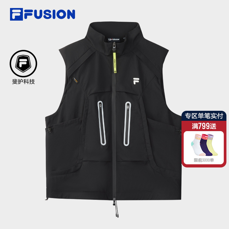 FILAFUSION斐乐潮牌梭织马甲