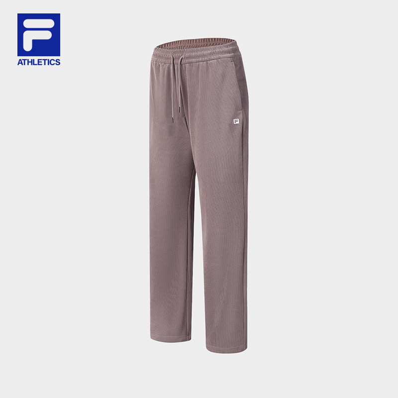 FILA 斐乐官方女士针织长裤2026春节新款健身运动简约宽松喇叭裤,运动服/休闲服装,运动长裤,淘宝优惠券,粉丝福利购,淘宝优惠卷