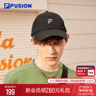 运动帽遮阳帽软顶帽 棒球帽2024夏新款 FUSION斐乐潮牌情侣款 FILA