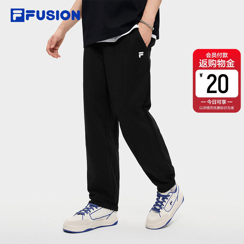 FILA FUSION斐乐潮牌针织长裤男2026春季新款宽松收口运动裤子女