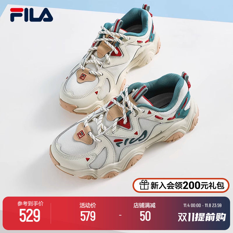 FILA 斐乐猫爪鞋4老爹鞋2023新款女鞋复古厚底休闲鞋运动鞋老爹鞋怎么样,好用不?