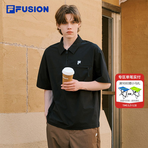 FILAFUSION斐乐男子短袖POLO