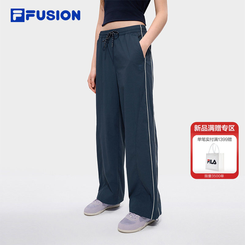 田曦薇同款FILA FUSION斐乐潮牌长裤女2026夏季新款防