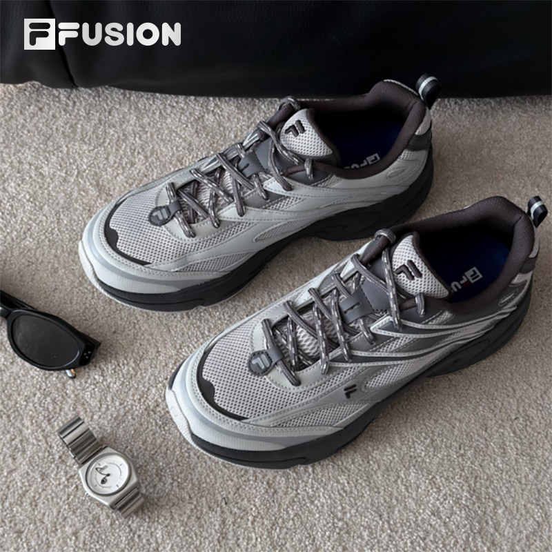 光迹鞋丨FILA FUSION 斐乐通勤男鞋透气网面鞋子运动鞋男