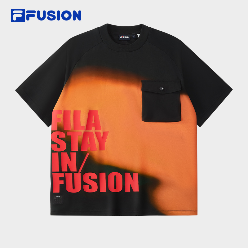FILAFUSION斐乐男士针织短袖衫