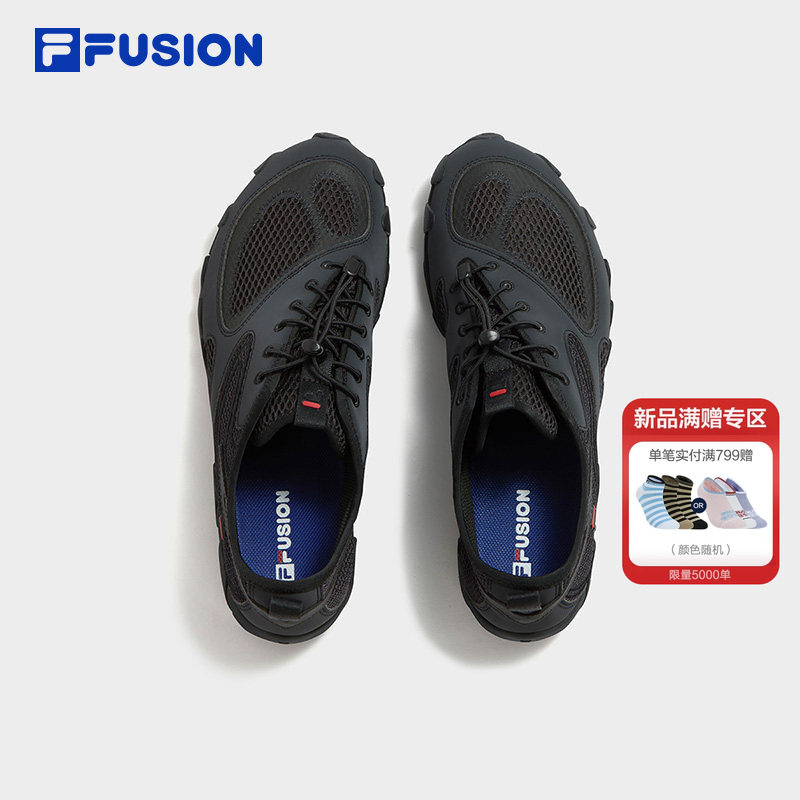 FILA FUSION 斐乐小丑鞋赤足鞋男鞋夏季新款网面透气健身训练鞋子