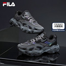 运动鞋 2025冬新款 鞋 FILA 黑色休闲鞋 老爹鞋 子飓风鞋 斐乐官方男鞋