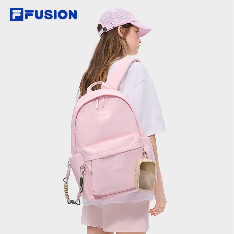 章昊同款FILA FUSION斐乐背包双肩包新款学生包大容量通勤