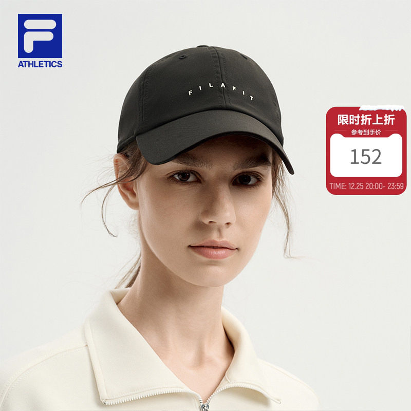 棒球帽|FILA 斐乐官方女子帽软顶舒适帽子健身运动帽遮阳帽鸭舌