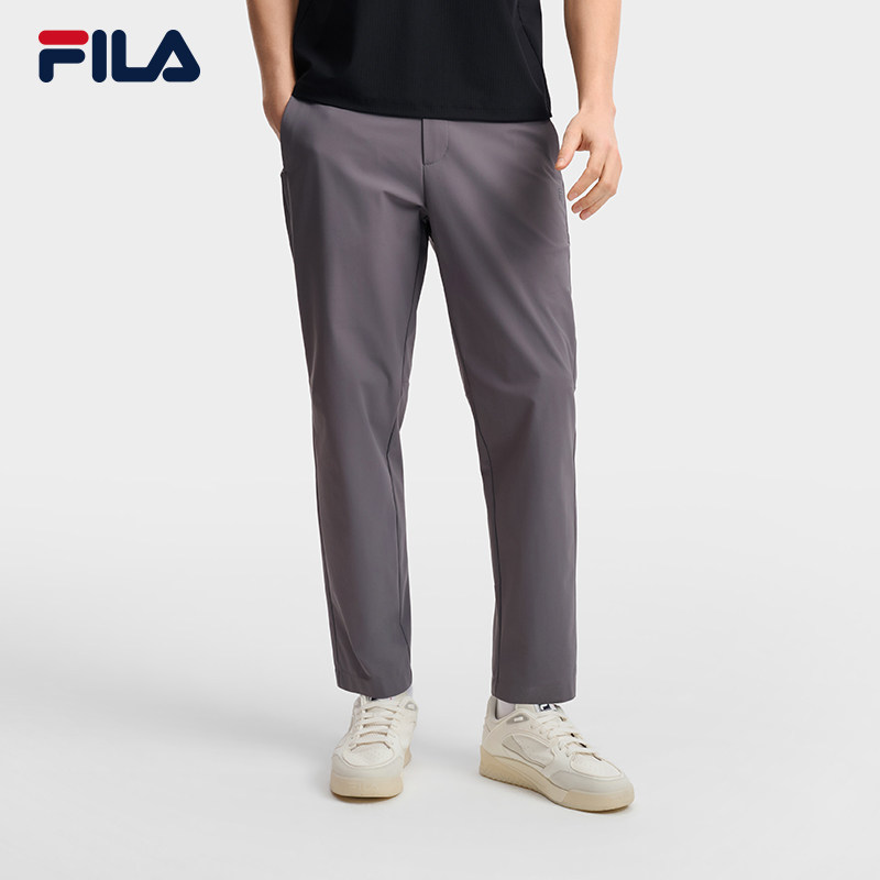 FILA 斐乐官方男士针织长裤2026夏季新款裤子休闲简约舒适直