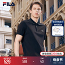 男2024夏季 FILA POLO衫 透气休闲通勤运动T恤上衣 斐乐翻领短袖 新款