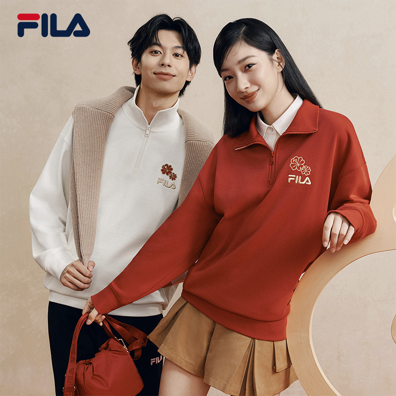 FILA斐乐情侣套头卫衣