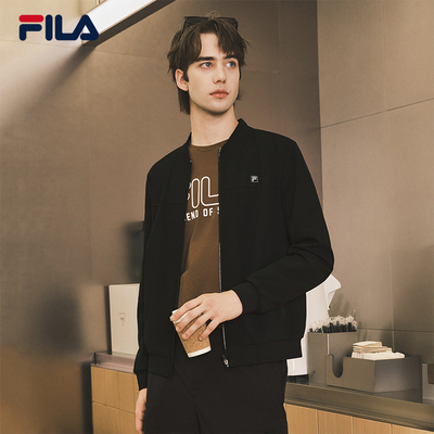 FILA 斐乐官方男士梭织外套2025秋新款时尚休闲商务通勤基础夹克