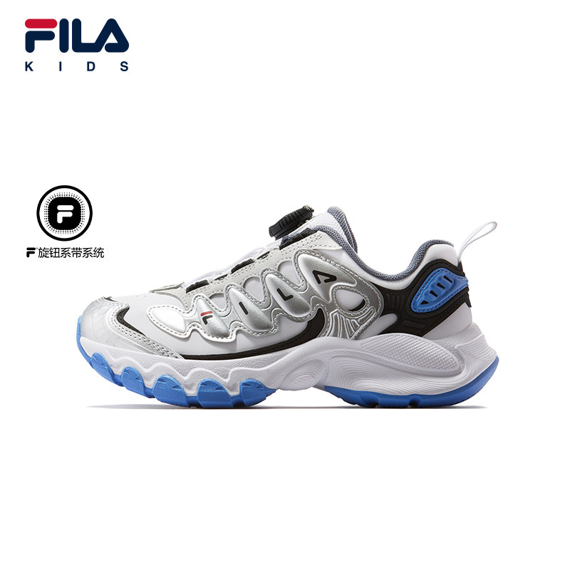 FILA KIDS斐乐童鞋儿童复古跑鞋2026春新款旋钮扣男女大童运动鞋,运动鞋new,童鞋/青少年鞋,淘宝优惠券,粉丝福利购,淘宝优惠卷