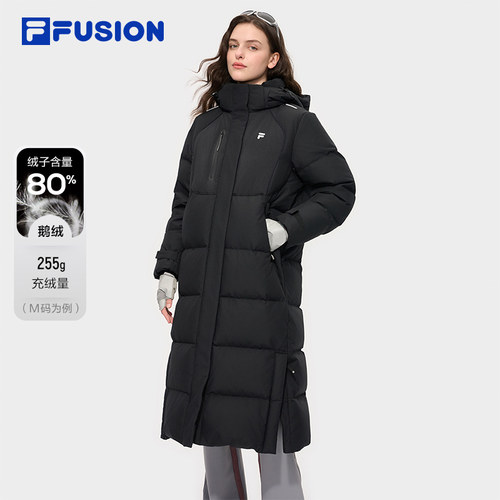 FILA斐乐女士长款羽绒服