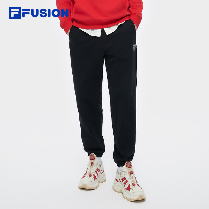 FILA FUSION斐乐潮牌新年款针织长裤男2025春新款时尚