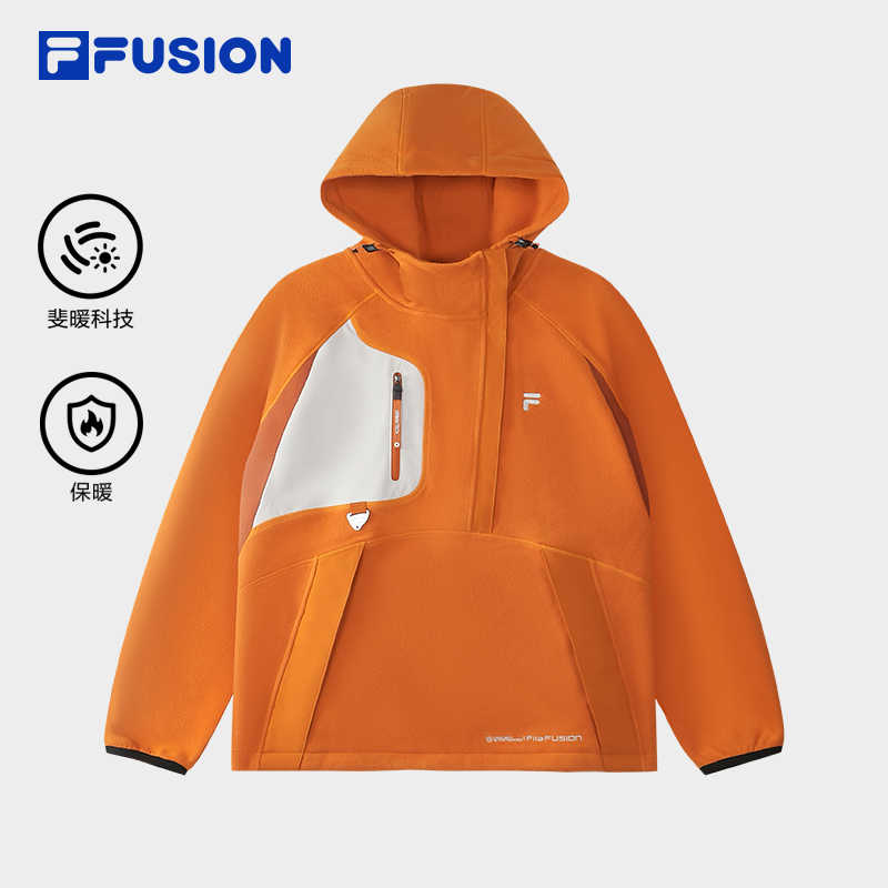 FILAFUSION斐乐男针织连帽上衣