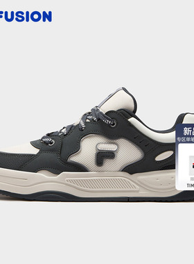 FILA FUSION斐乐潮牌BANK II DX男鞋2026夏季新款板鞋厚底板鞋