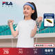 款 儿童防晒凉感运动透气上衣 FILA T恤夏季 KIDS斐乐童装 女大童短袖