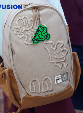 FILA FUSION | Mr Doodle斐乐情侣款背包电脑包大容量双肩包书包